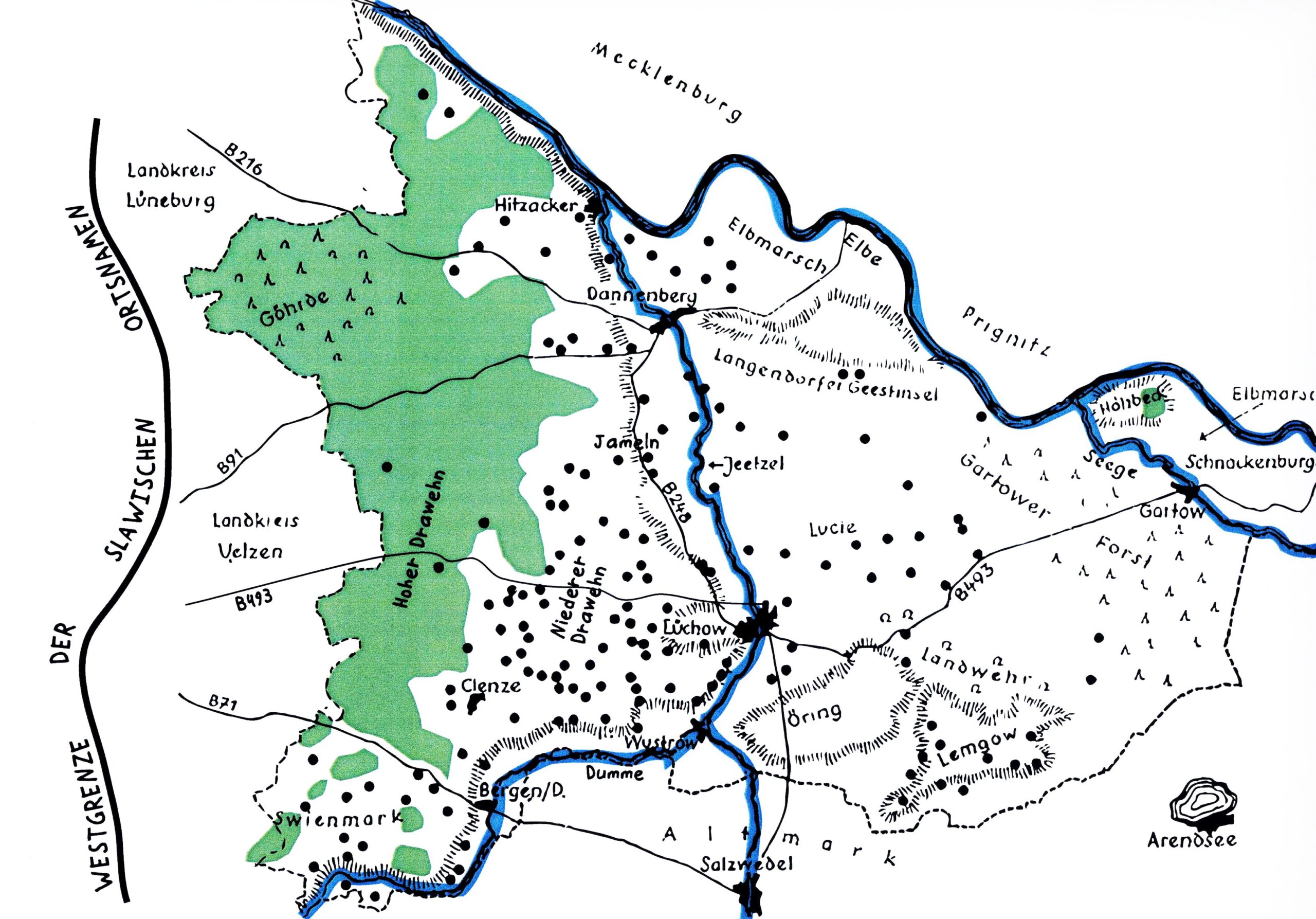 Wendland - Begriff und Lage - Rundlinge im Wendland
